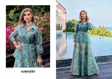 Zaveri Elvish Top With Skirt Readymade Suits Catalog
